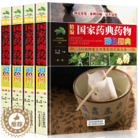 [醉染正版]精编国家药典中草药物彩色图鉴4册正版 中草药彩图大全书 百草纲目中国药典百草图鉴 中医入门初学者常见识别中医