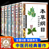 [醉染正版]中医药经典之作全6册正版 李时珍本草纲目 黄帝内经 伤寒论汤 头歌诀 神农本草经千金方中医书籍大全入门基础理