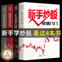 [醉染正版]全套4册新手入门+看盘技巧+K线图+股票入门基础知识与技巧股票投资书籍从零开始学炒股书籍操盘新手 书大全