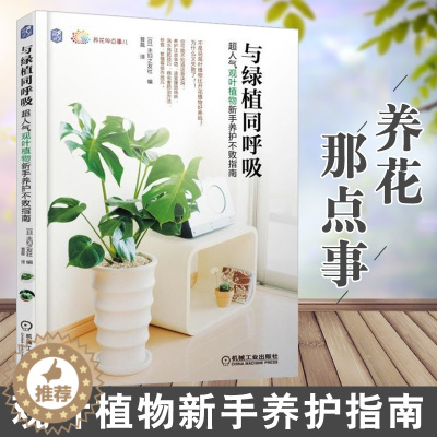 [醉染正版]正版 与绿植同呼吸 超人气观叶植物新手养护不败指南 主妇之友社 室内装饰植物养护浇水施肥技巧防治方法修剪