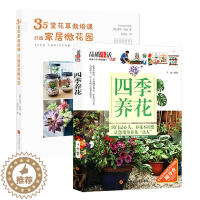 [醉染正版]2册 四季养花+ 35堂花草栽培课 打造家居微花园 品质生活健康生活理想藏书养花种花技术入门教程技巧书籍