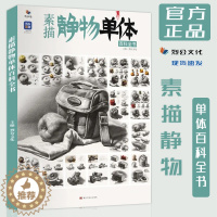 [醉染正版]素描静物单体百科全书2022烈公文化静物素描临摹范本水果蔬菜器皿文具生活用品单体教学方法单体塑造规律教程结构