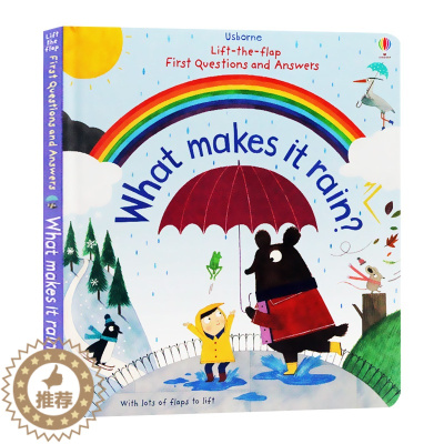 [醉染正版]儿童问与答 雨水怎样形成 Usborne What makes it rain 尤斯伯恩 英文原版生活常识互