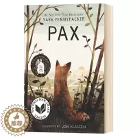 [醉染正版]小狐狸派克斯 Pax 新版毛边书 凯迪克奖得主 Jon Klassen插画 英文原版儿童文学小说 进口英语书