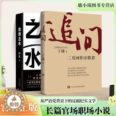 [醉染正版]追问 丁捷著 电视剧狂飙姊妹篇 丁捷著 二月河作序推荐 反腐纪实文学 从严治党背景下的反腐警示录 沧浪之水阎