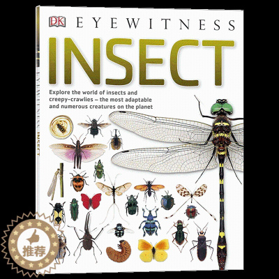 [醉染正版]昆虫 Eyewitness: Insect 目击者系列 英文原版书 9-12岁少儿科普读物 彩色照片图集 D