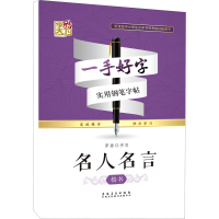 醉染图书名人名言 楷书9787539848389