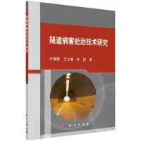醉染图书隧道病害处治技术研究9787030718310