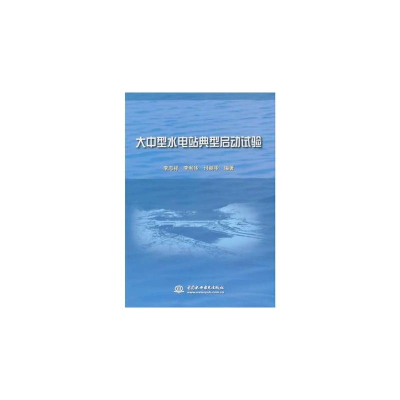 醉染图书大中型水电站典型启动试验9787517025382