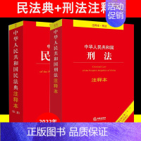 [正版]民法典2023年版刑法典民法典注释本司法解释中华人民共和国民法典注释版第二版2022刑法典十一修订法律法规法条书