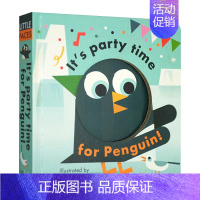 [正版]英文原版 Little Faces It's Party Time for Penguin 企鹅的聚会时间 百变