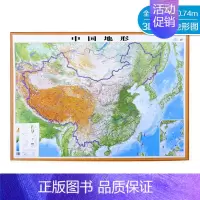 [正版]中国地形立体地图 一全开 大号 挂图贴图 中国地图出版社