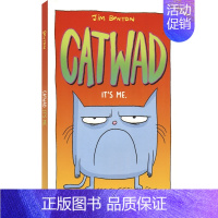 蓝猫凯特瓦德 1 [正版]Catwad 01-06 蓝猫凯特瓦德6册套装 爆笑漫画书 儿童英语桥梁书 暖心友谊故事 课外