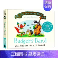 小獾的乐队 纸板翻翻书 [正版]gruffalo 咕噜牛绘本 Julia Donaldson 朱莉娅唐纳森 咕噜牛小妞妞