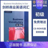 剑桥商务词汇初级(附CD-ROM 音频答案) [正版]剑桥商务英语 Business Vocabulary in Use