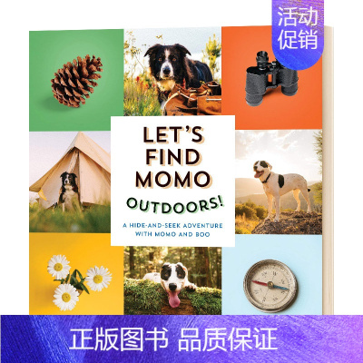 让我们找到莫莫5 [正版]华研原版 让我们找到莫莫 英文原版 Let'S Find Momo! 狗狗摄影书 寻找莫莫