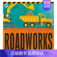 道路修筑 [正版]Demolition Roadworks Construction 工程机械认知绘本 挖掘机 交通工具