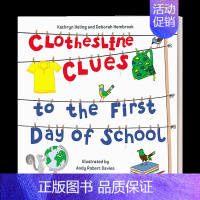 谁在晾衣服 看图猜谜 [正版] 晾衣绳的线索 英文原版 Clothesline Clues to Jobs Peop