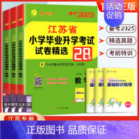 备考2023[2本]数学+英语-江苏专用 小学升初中 [正版]小升初江苏省小学毕业升学考试试卷精选28套卷语文数学英语小