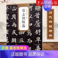 [正版]书店墓志铭精选/历代碑帖精粹 毛笔软笔练字帖 附简体旁注 易于临摹 毛笔书法碑帖练习 安徽美术出版社