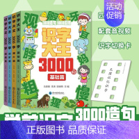 [全4册]识字大王3000字 [正版]识字大王3000字 全套四册识字书幼儿认字 启蒙早教书幼儿园启蒙认字书识字卡片幼儿