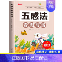 五感法看图写话 小学通用 [正版]2023新版 看图写话一二年级上下册小学生范文二年级上册作文素材大全情景模拟写人写事写