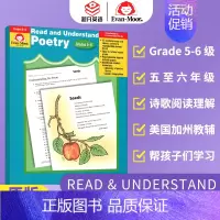 [正版]Evan-Moor Read & Understand Poetry Grades 5-6 阅读与理解系列 诗
