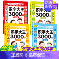 识字大王3000字(全4册) [正版]幼儿园识字大王3000字全套4册识字书幼儿认字3-5-6岁宝宝看图认字儿启蒙早教绘