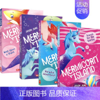 独角兽鱼岛 4册 [正版]Mermicorn Island 独角兽鱼岛4册 奇幻小说 儿童英语桥梁书 小学课外读物 英文