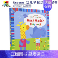 [正版]Baby's Very First Mix and Match Playbook 动物认知 身体部位匹配书 幼