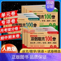 [全国通用]语文试卷 二年级下 [正版]期末冲刺100分 一二年级三四五六年级上册下册语文数学英语试卷测试卷全套人教版