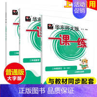 二上语数英3本 小学通用 [正版]任选华东师大版一课一练一二三四五六七八九年级上下册高中123456语文数学英语物理增强