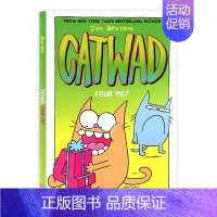 蓝猫凯特瓦德 4 Four Me? [正版]蓝猫凯特瓦德6册 Catwad 1-6 鬼马喜猫系列 进口英文原版 儿童爆笑