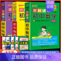 初中PASS绿卡图解速记:数学+物理+化学 初中通用 [正版]2024版图解速记初中数学物理化学全套3本人教版pass绿