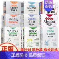 [语文数英语]全套 七年级/初中一年级 [正版]周计划初中语文数学英语七八九年级上册下册中考专项训练初一二三基础知识计算