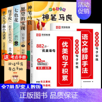 [全套7册]二下必读正版+优美句子+修辞手法 [正版]全套5册神笔马良二年级必读注音版快乐读书吧下册七色花愿望的实现一起