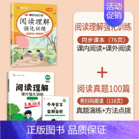 [2本]阅读真题+同步阅读·下册 小学一年级 [正版]阅读理解专项训练书一年级二年级三四五六年级小学语文阅读理解强化训练