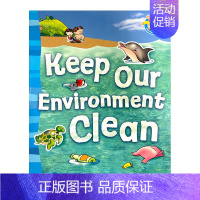 Keep Our Environment Clean [正版]原版培生英语分级阅读绘本聪明老鼠系列蓝色四鼠/高级《Let