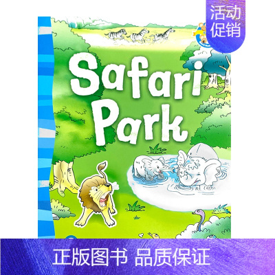 Safari Park [正版]原版培生英语分级阅读绘本聪明老鼠系列蓝色四鼠/高级《Let's Make a Pizza