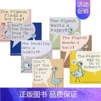 鸽子系列绘本7册 [正版]英文原版绘本 The Pigeon Mo Willems 鸽子系列 幼儿早教启蒙绘本 儿童安全