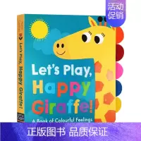[正版]我们来玩吧 长颈鹿 英文原版 Let's Play Happy Giraffe 英文版幼儿英语启蒙读物 动物认知