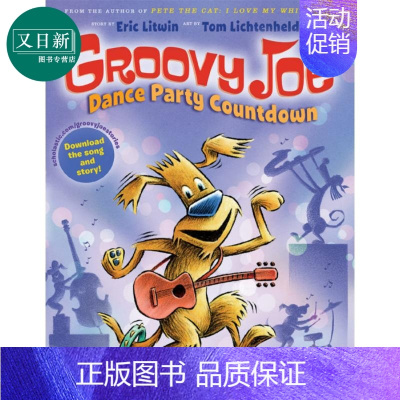 [正版]Groovy Joe #2: Dance Party Countdown 爱弹吉他的梗犬祖祖2 纽约时报榜第