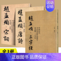 [正版]赵孟頫 宋词+唐诗+三字经 全3册 中国历代书法名家作品集字 毛笔临帖集字古诗词行书临摹 人民美术