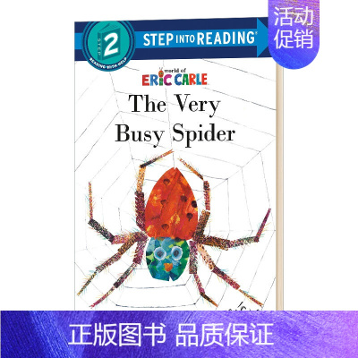 The Very Busy Spider [正版]99选5华研原版 美国企鹅兰登经典分级读物第二阶段 英文原版 Step