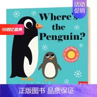[正版]企鹅在哪里 英文原版绘本 Where's the Penguin 幼儿英语启蒙纸板触摸翻翻书 亲子互动读物 英文