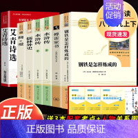 全套7本]八下钢铁&傅雷+九上下水浒&艾青&简爱&儒林 [正版]钢铁是怎样炼成的人民教育出版社初中原著完整版无删减八年级