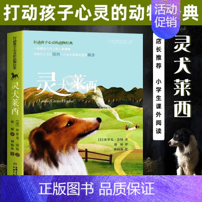 灵犬莱西 [正版]打动孩子心灵的动物经典 灵犬莱西 外国儿童文学书籍 小学生课外书6-12岁少儿动物小说故事书沈石溪动物