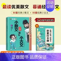 小散文遇见小古文 小学通用 [正版]汉知简直营小散文遇见小古文晨诵晚读人教版小学1-6年级通用古诗文大全每日一读好词好句