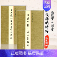 [正版]满2件减2元共2本套装晋王羲之兰亭序传本墨迹+怀仁集王羲之圣教序金色封面历代碑帖精粹 行书毛笔字帖碑帖临摹