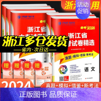 [共2本]语文+数学 浙江省 [正版]浙江2024浙江省中考试卷精选语文数学英语科学历史与社会道德与法治全套初三九年级下